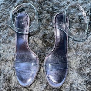 Gianni Bini clear / rhinestone heel